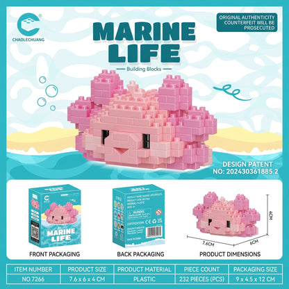 Sea Animal Micro Bricks Set