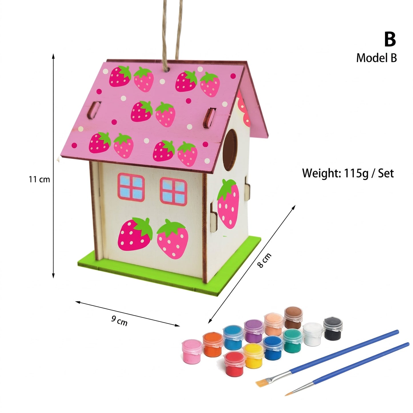 DIY Birdhouse Painting Kit