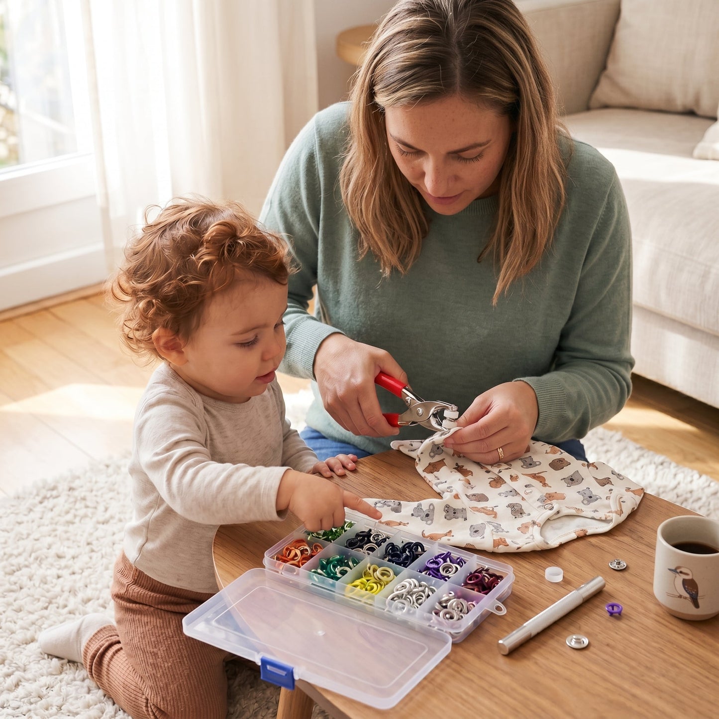 Snap Fastener Kit for Clothing and Crafts