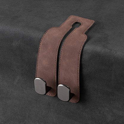 Leather Car Headrest Hooks