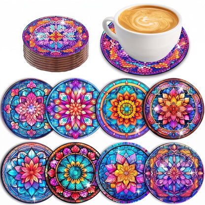 DIY Diamond Painting Mandala Coaster Kit