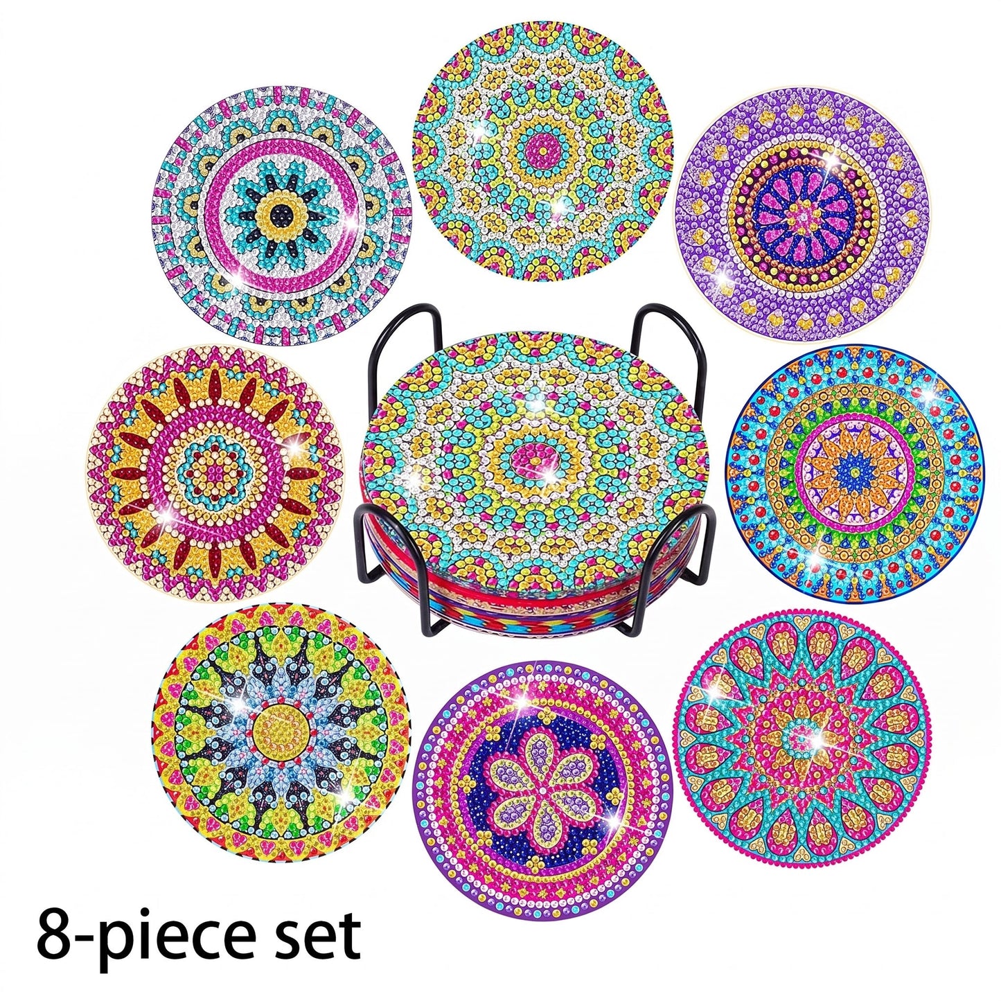 DIY Diamond Painting Mandala Coaster Kit