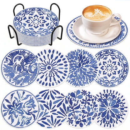 DIY Diamond Painting Mandala Coaster Kit