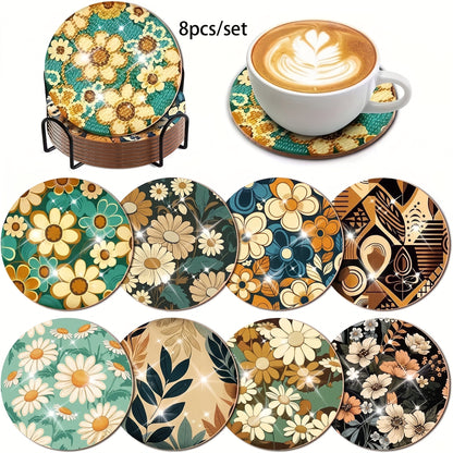 DIY Diamond Painting Mandala Coaster Kit