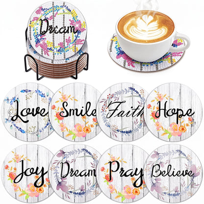 DIY Diamond Painting Mandala Coaster Kit