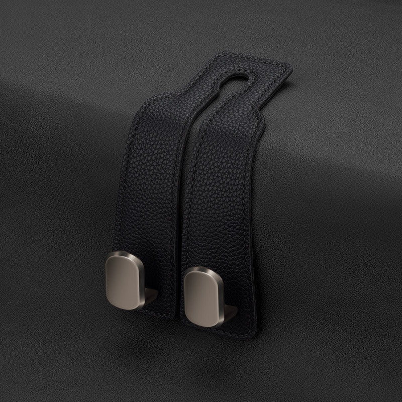 Leather Car Headrest Hooks
