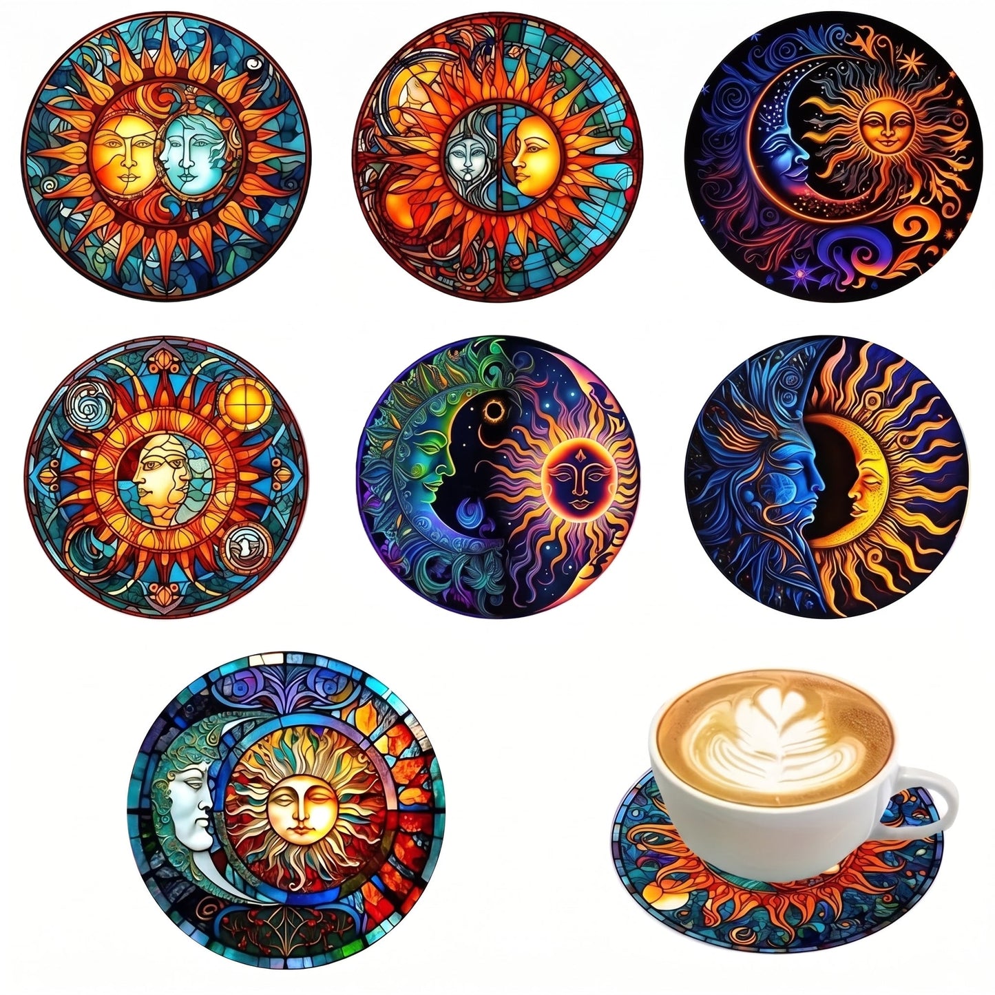 DIY Diamond Painting Mandala Coaster Kit