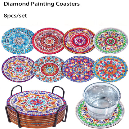 DIY Diamond Painting Mandala Coaster Kit