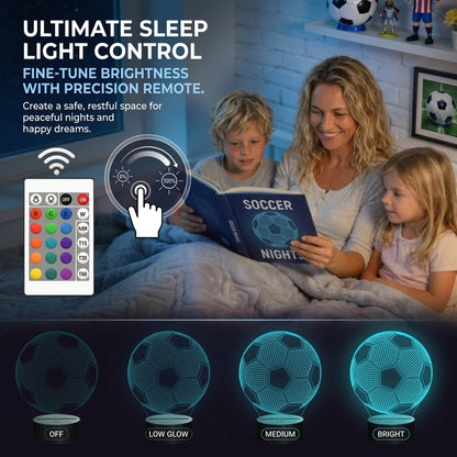 3D Soccer Night Light